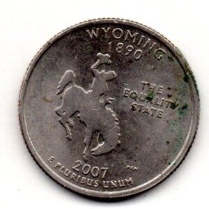 Estate Find - 2007 P Wyoming State Quarter